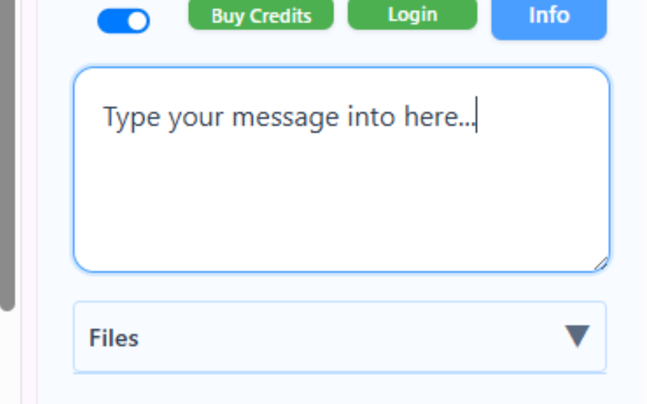 Chat input field highlighted